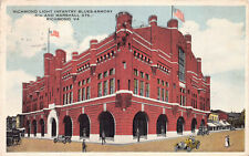 Richmond Light Infantry Blues-Armory, Richmond, VA, early postcard, used in 1918 picture