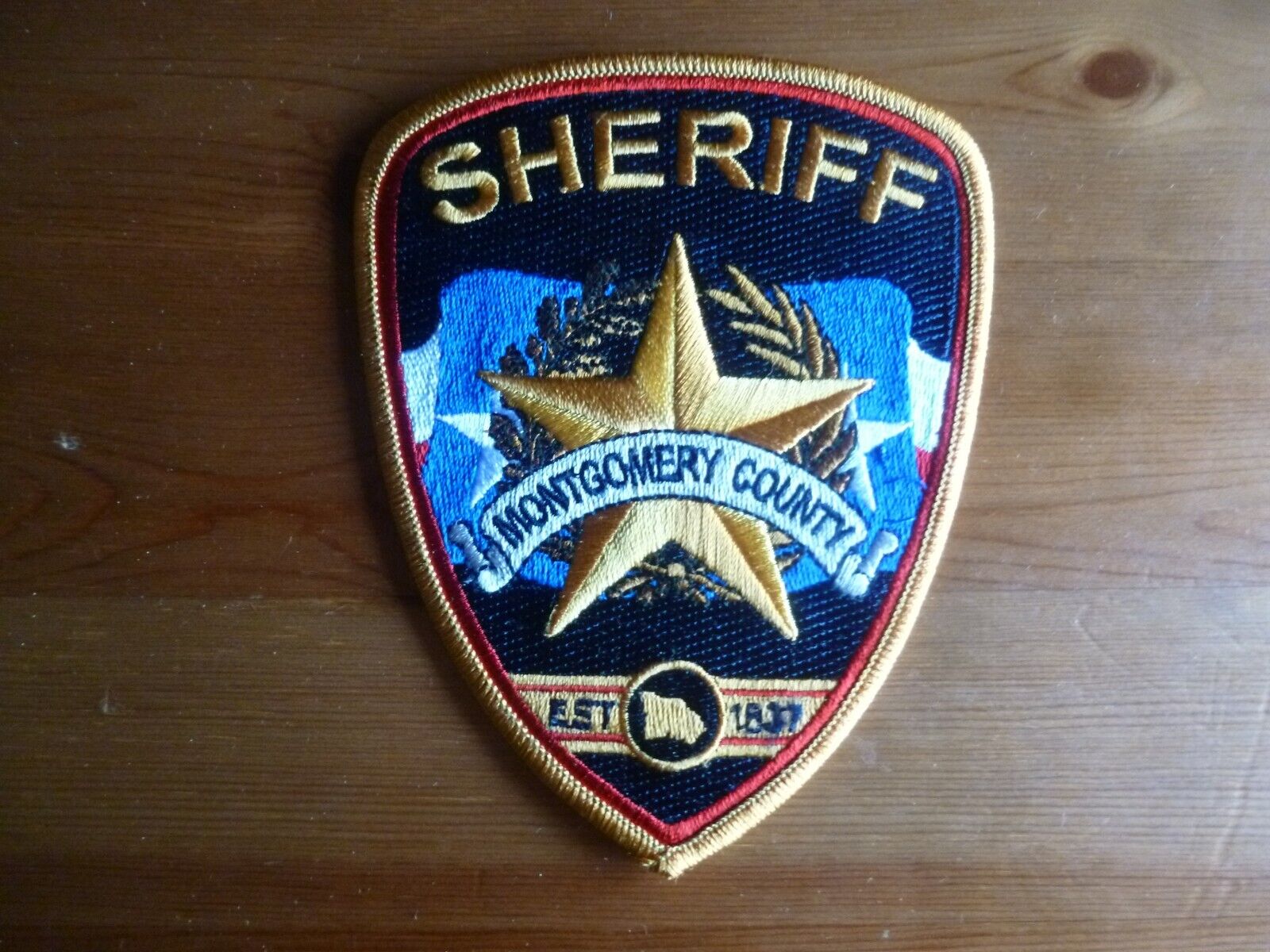 MONTGOMERY COUNTY TEXAS SHERIFF Patch TX DEPT USA obsolete Original
