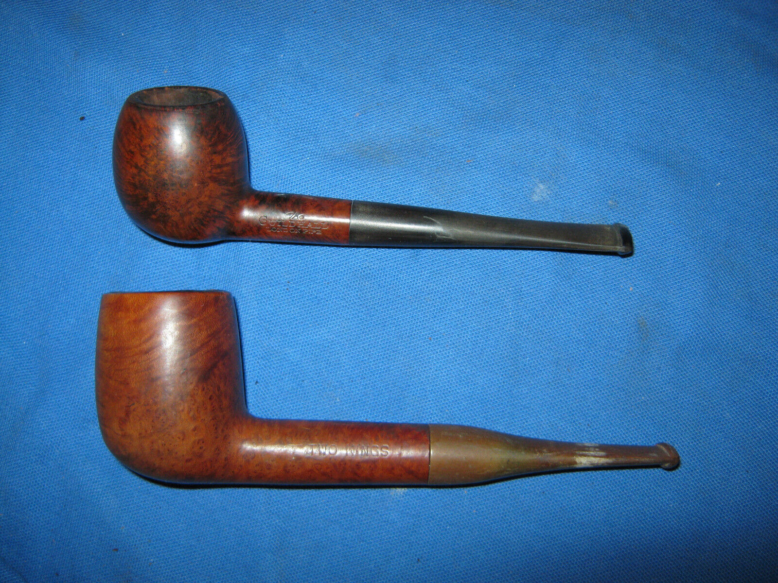 Vintage Briar Estate Pipes Guildhall London Pipe Two Kings Republic Of Ireland