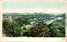 Postcard Divided Back North from Cemetery Hill Brattleboro Vermont VT Bridge picture