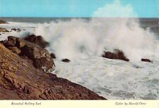 Oregon Coast Beautiful Rolling Surf By Harold Orne Vtg Unposted Postcard M22 picture