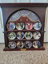 Bradford Exchange: Gone With The Wind Hand Painted Decorative Plates W/display picture