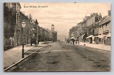 UK England,Street View.High Street,East Street,Bridport,DB Circa 1904 Postcard picture