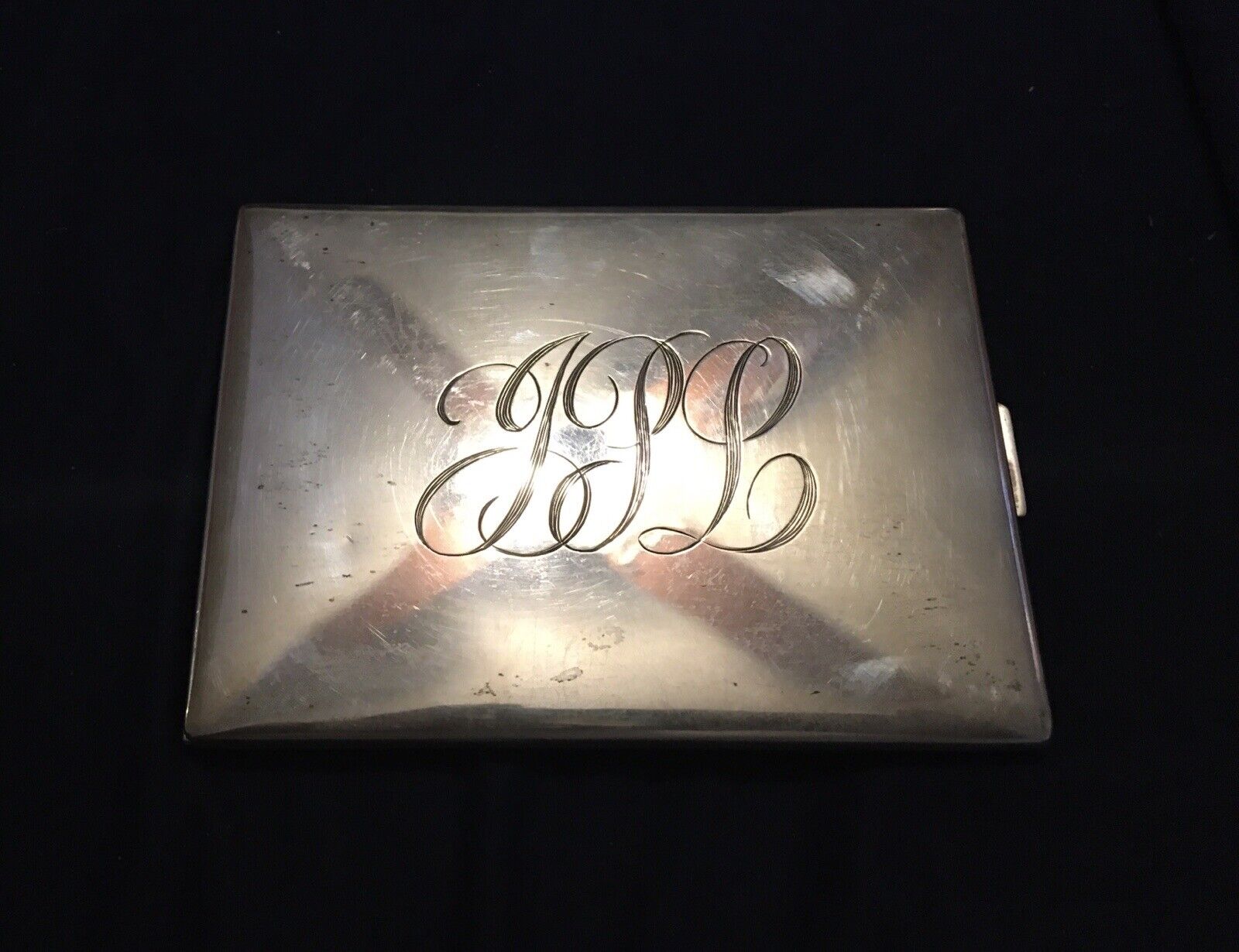 Jerry Lewis' silver cigarette case. A holiday gift from Gretchen and Lou Brown.