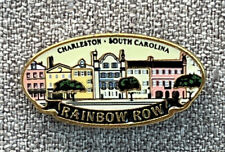 Charleston South Carolina Rainbow Row Souvenir Lapel Metal Pin -  picture