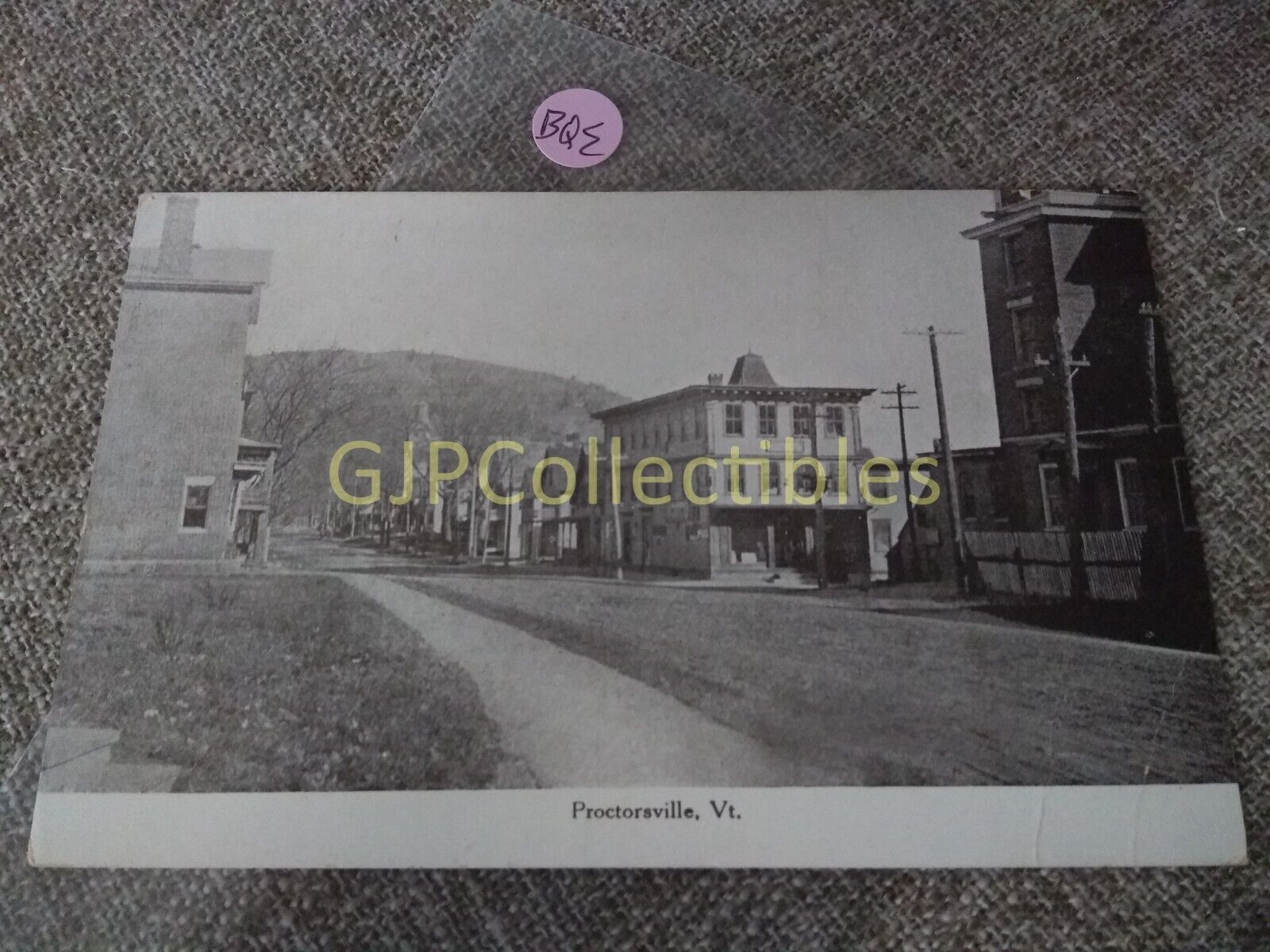 PBQE Train or Station Postcard Railroad RR PROCTORSVILLE VT
