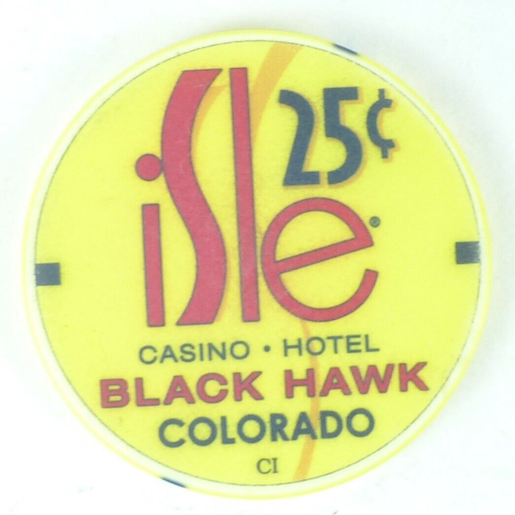 Isle Casino Black Hawk Colorado Fractional Casino Poker Chip \