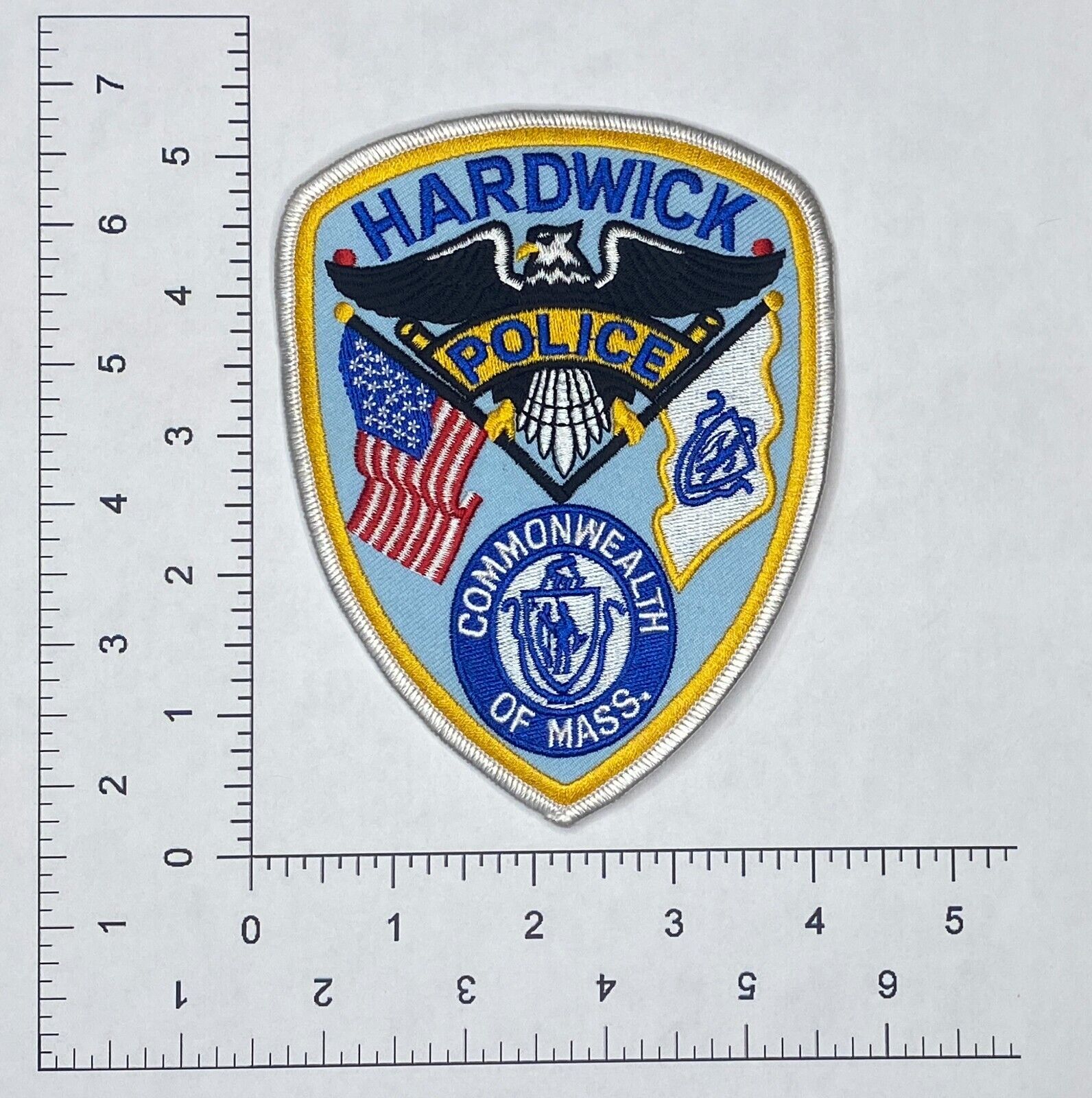 Hardwick Massachusetts Police Patch - new, unsewn