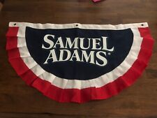 New Samuel Adams Boston Lager Bunting Banner Red White Blue Flag Sign Bar 4th picture
