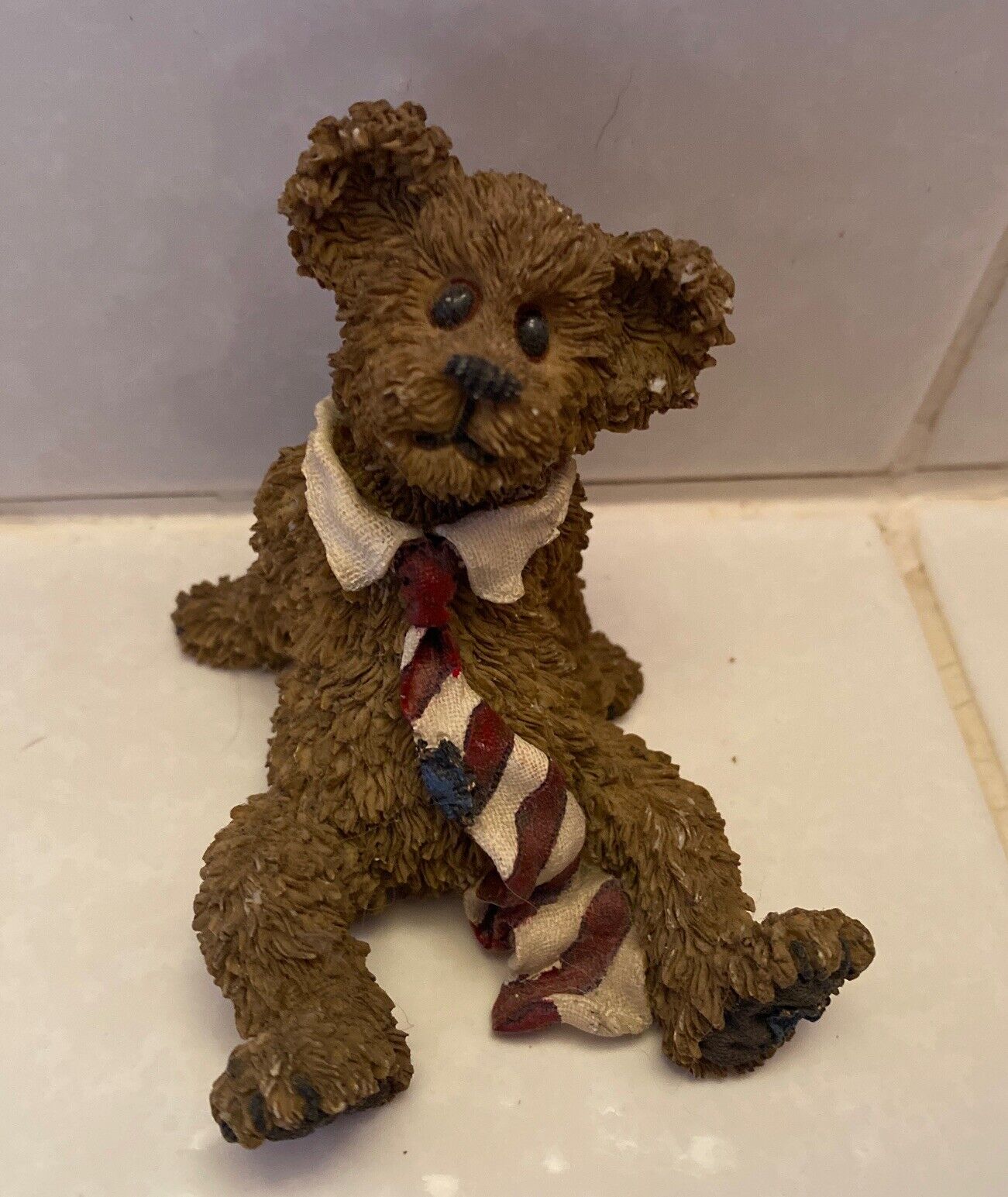 Boyds Bear Bearstone Mr Windsor All Tied Up Figurine 227770