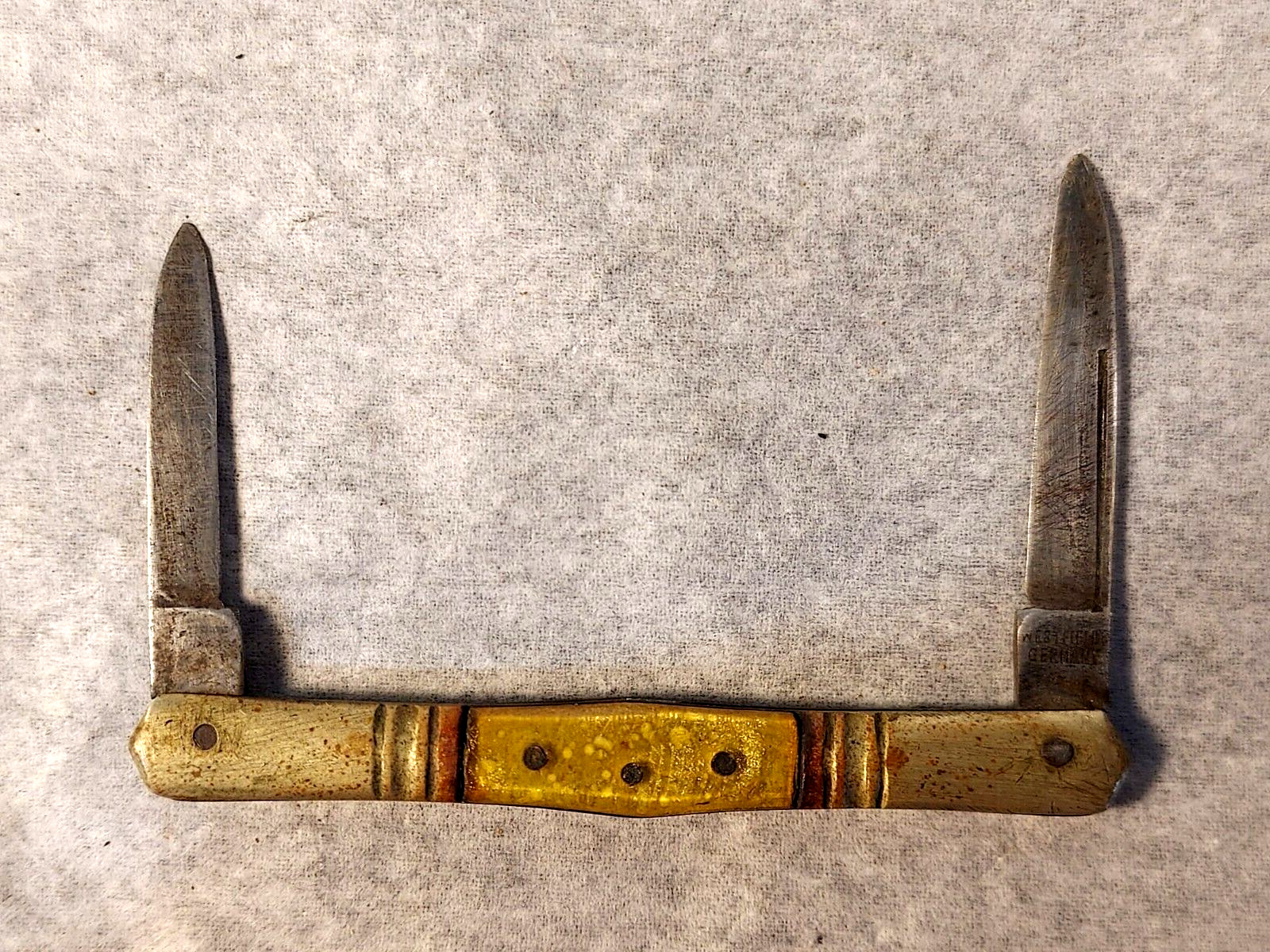 Rare Vintage Westfield Manufacturing Co. Germany-2 Blade Small Knife Pocketknife