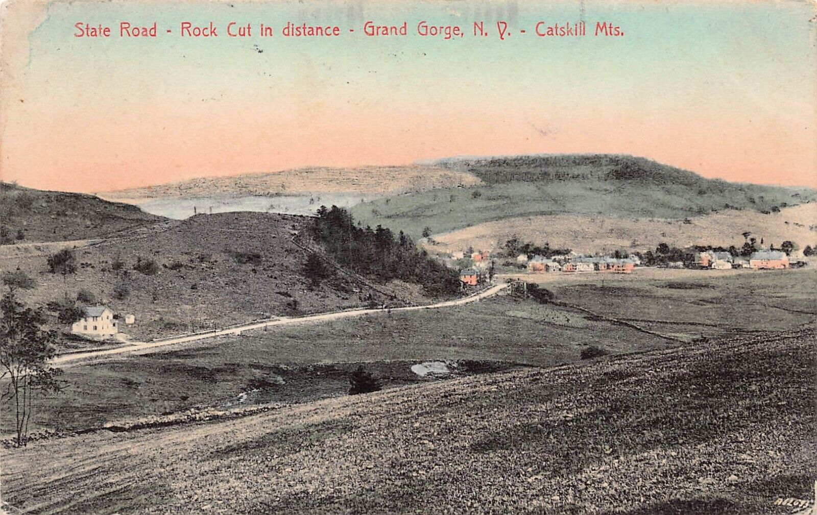 Grand Gorge NY Catskill Roxbury Military Army Fort Stotsenburg Vtg Postcard Y6