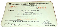 1923 BALTIMORE & OHIO RAILROAD EMPLOYEE PASS #64899 picture