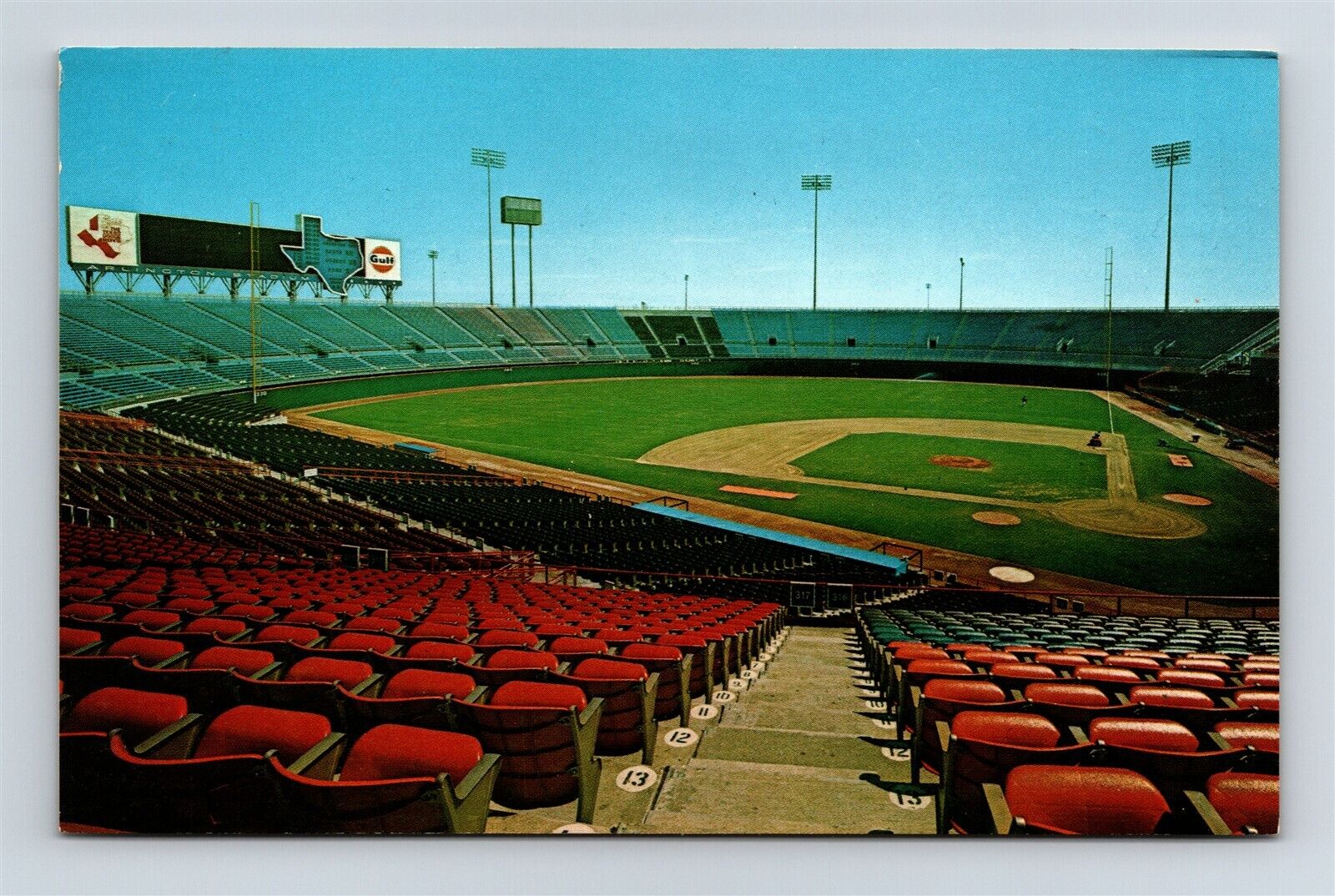 Postcard TX Arlington Texas Arlington Stadium Home of Texas Rangers Baseball AK4