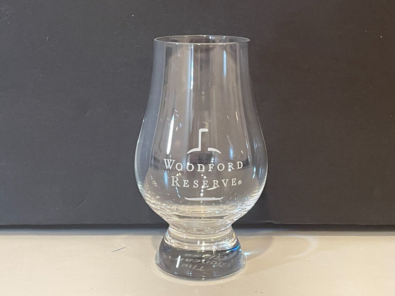 Woodford Reserve Etched Bourbon Whiskey Glencairn Taster Glass