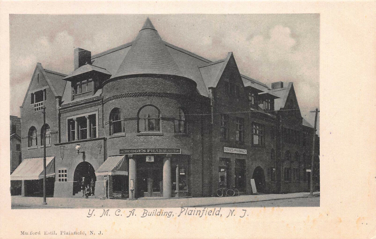 Y.M.C.A. Building, Plainfield, New Jersey, Early Postcard, Unused 