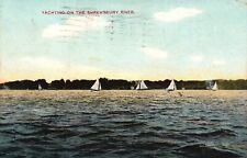 Postcard NJ Posted Long Branch 1911 Yachting on Shrewsbury River Old PC H6545 picture