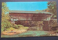 Bellows Falls Vermont VT Postcard Worral Covered Bridge At Bartonsville picture