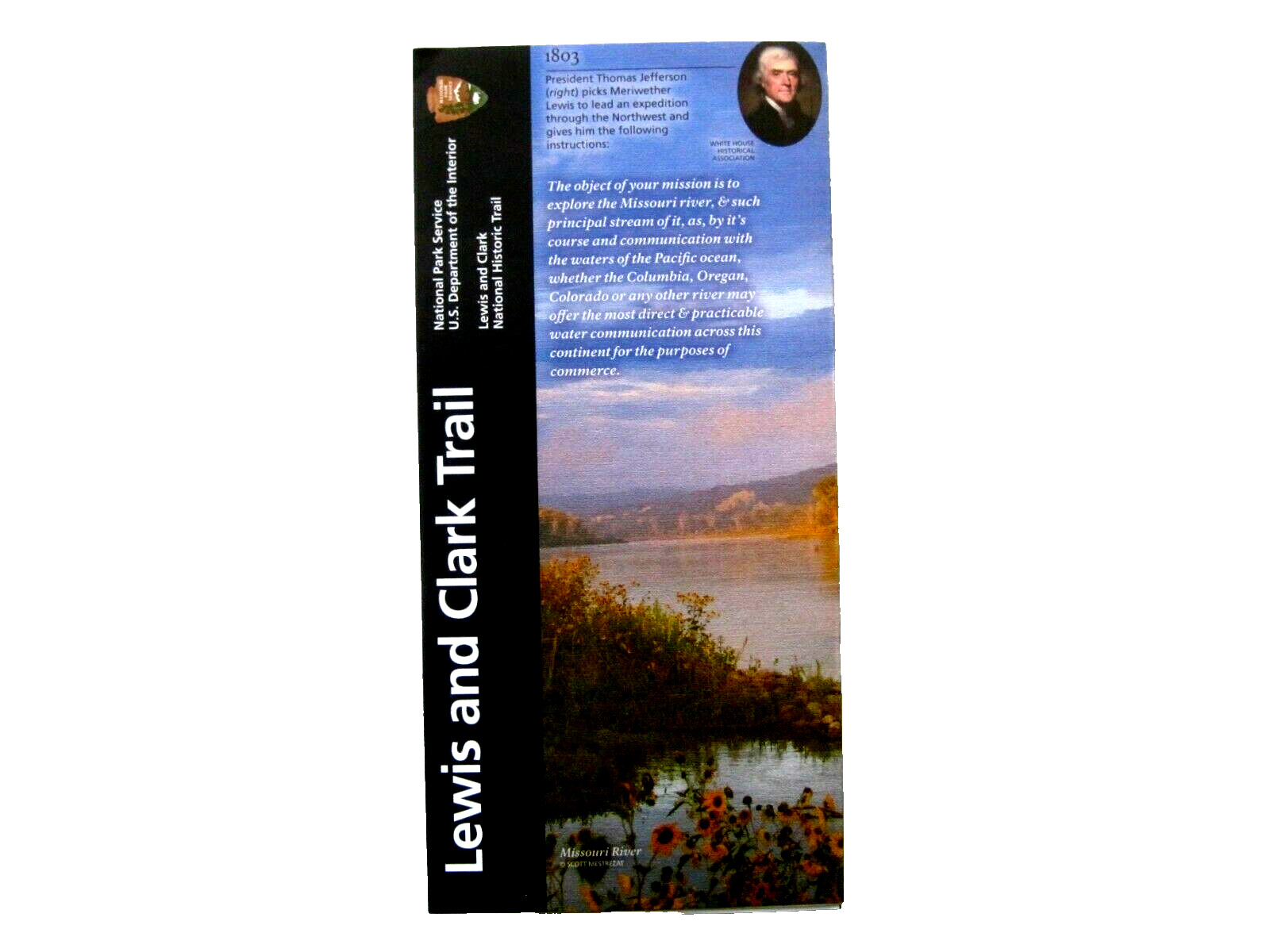 Lewis & Clark National Historic Trail National Park Service Unigrid Brochure Map