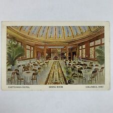Postcard Ohio Columbus OH Chittenden Hotel Dining Room 1930s Unposted  picture