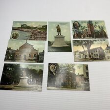 Portland Maine Monument & Birthplace Williston Reed Longfellow 7 Postcard Set 41 picture
