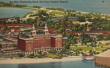 Postcard VA Old Point Comfort New Chamberlin Hotel Linen Vintage PC f4210 picture