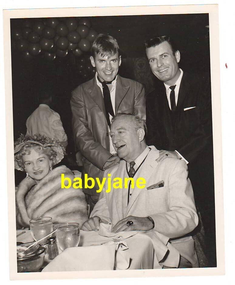 FRANCIS X. BUSHMAN WILL HUTCHINS STEPHEN DUNNE ORIGINAL 7X9 PHOTO 1956 CANDID