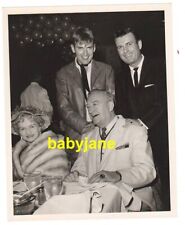 FRANCIS X. BUSHMAN WILL HUTCHINS STEPHEN DUNNE ORIGINAL 7X9 PHOTO 1956 CANDID picture