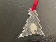 Vintage Irish Waterford Crystal Asymmetrical Christmas Tree Shaped Ornament picture