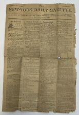 New York Daily Gazette May 1, 1789 George Washington Inauguration Federal Hall picture