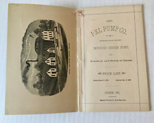 1884 Farm & House Water Well Cistern Livestock Stock Pump Catalog Goshen Indiana picture