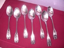 Set Of 7 Reed & Barton Stainless Sanibel Shell Soup Place Spoons 7 1/4 GH1 picture