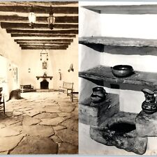 x2 LOT c1910s Old Western House Interior RPPC Mexico West Toilet Real Photo A175 picture