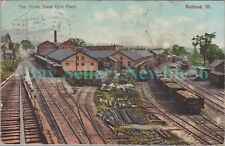 Rutland Vermont VT - HOWE SCALE COMPANY FACTORY ON RAILROAD - Postcard picture