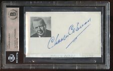Charles Coburn signed 2x3.5 cut autograph on 4-12-48 at Brown Derby BAS Slabbed picture