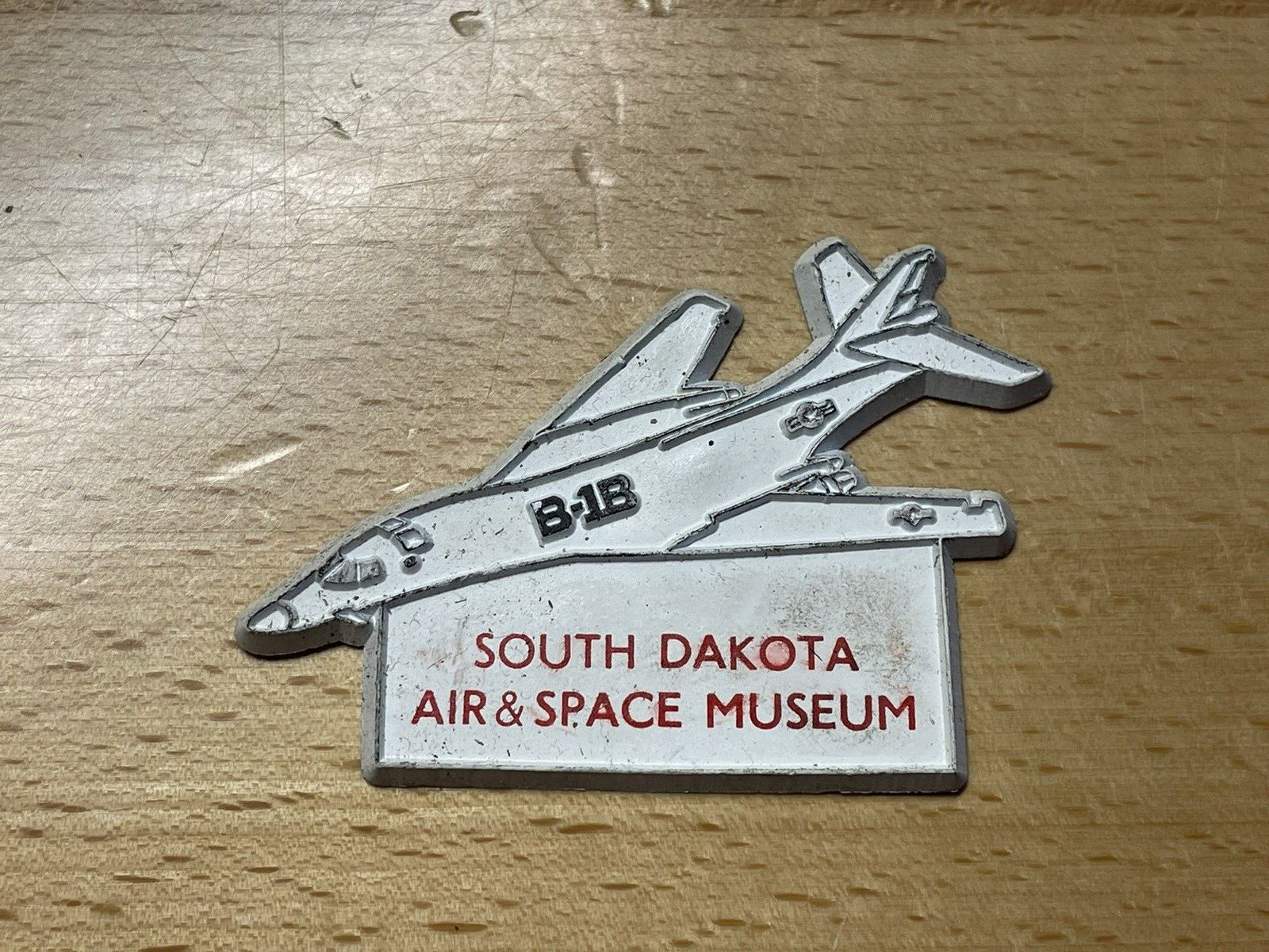 Vtg South Dakota Air & Space Museum B-1B Refrigerator Magnet