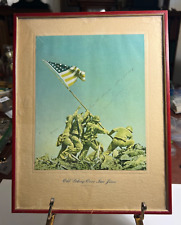 Rare HTF MOH Ira Hayes Autograph American Indian Iwo Jima 1st flag raising WWII picture