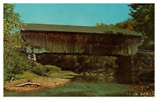 postcard Worral covered Bridge Bartonsville near Chester Vermont7310 picture