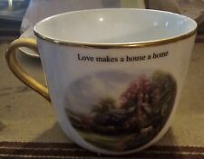 Thomas Kinkade set of cup & saucer summer day picture