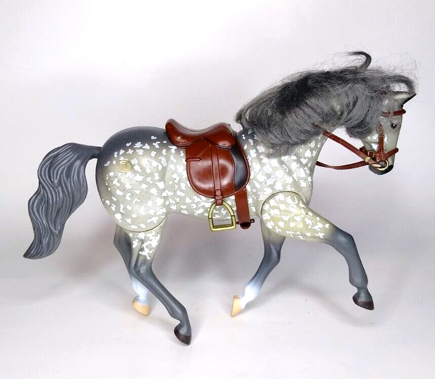 Vintage Empire 1996 Grand Champion Dapple Horse Sounds & Action, Harness, Saddle