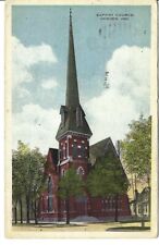 CR-197 IN Goshen Baptist Church White Border Postcard Steeple  picture