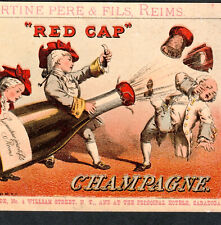 Red Cap Champagne 1800's Wine Saratoga Hatch NY Advertising Victorian Trade Card picture