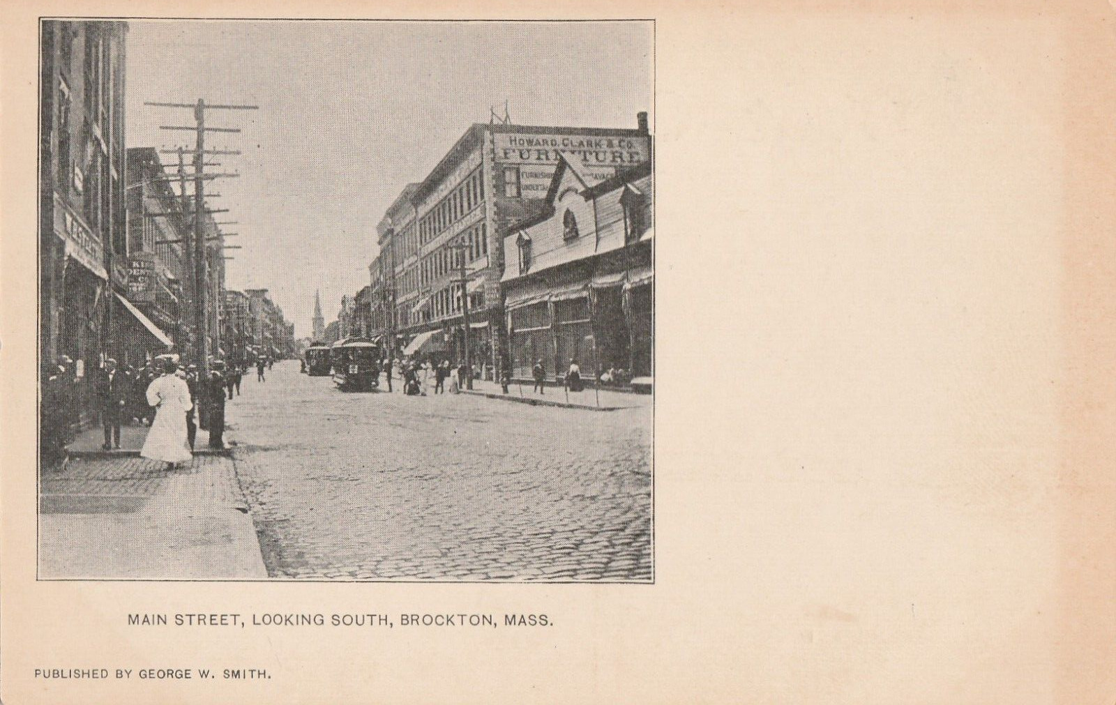 Brockton, Mass., MASSACHUSETTS, Main Street, looking South
