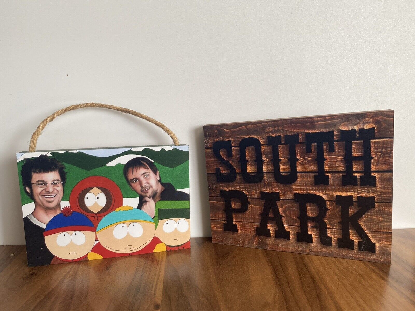 South Park Sign Plaques *2 Pack (Read Description)
