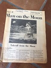 Newark Sunday News July 20, 1969 Man on the Moon special section. Neil Armstrong picture