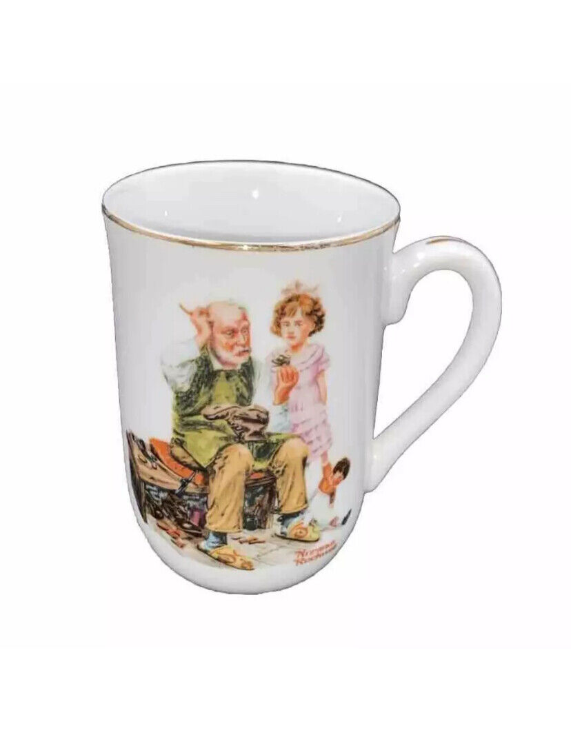 1982 Norman Rockwell Variety Coffee Mug Teacup Museum Collections