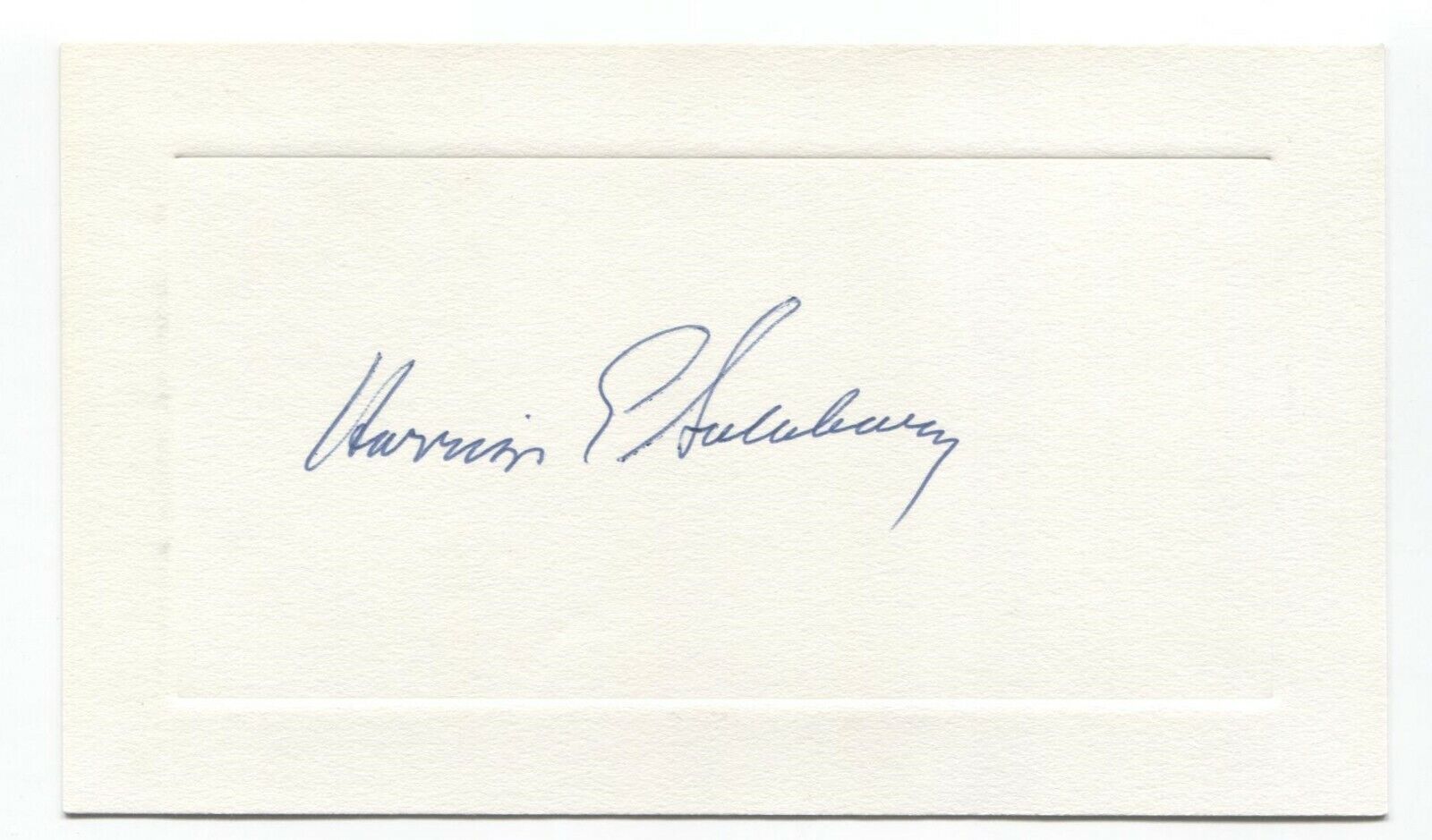 Harrison Salisbury Signed Card Autographed Signature Journalist New York Times