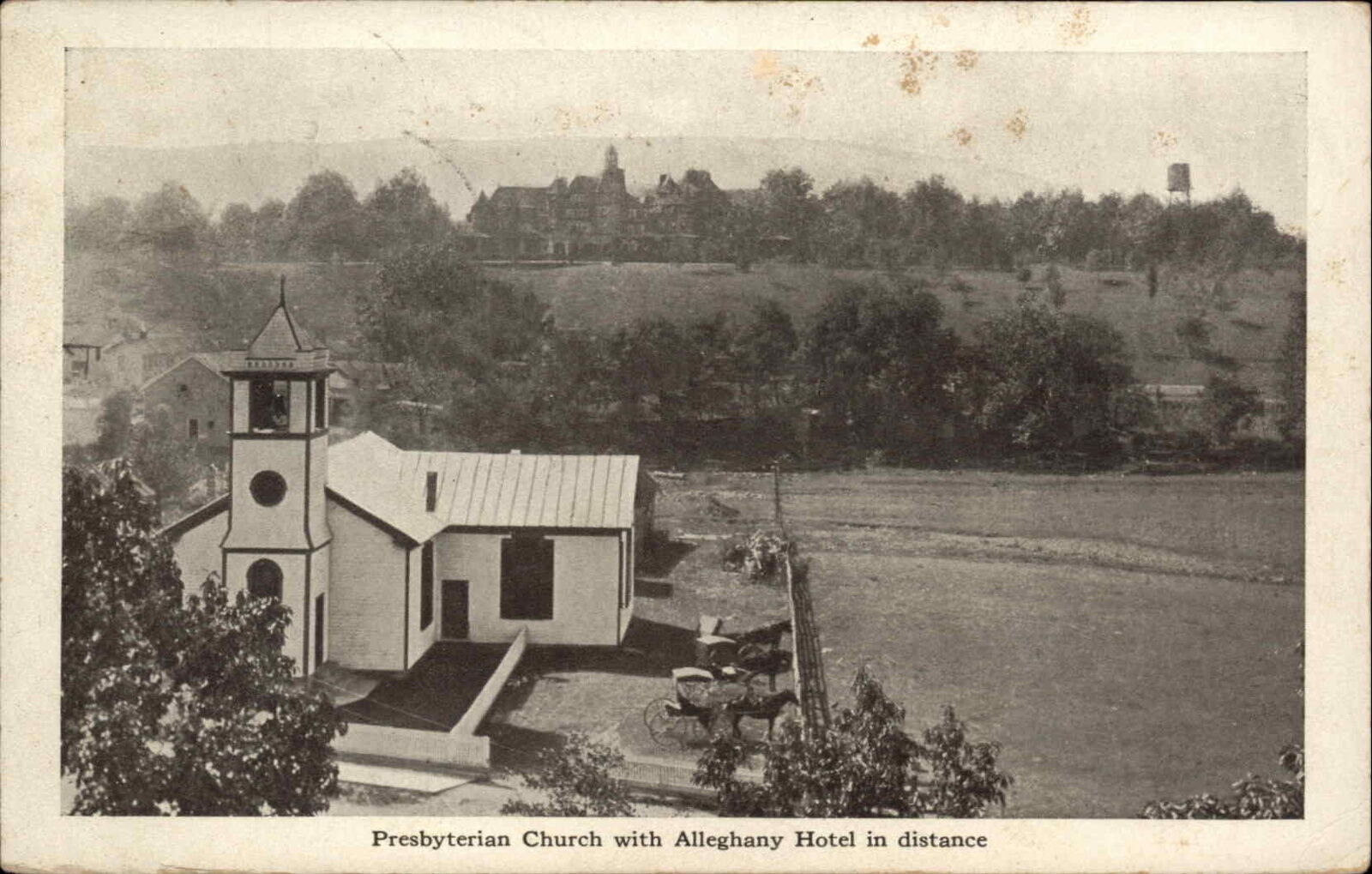 Goshen Virginia VA Church Alleghany Hotel Rockbridge County c1915 Postcard