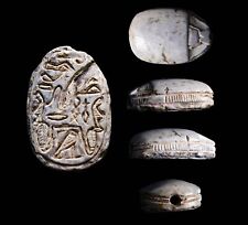 CERTIFIED AUTHENTIC EGYPT. Lower Egypt. Steatite scarab. Hyksos Period wCOA picture