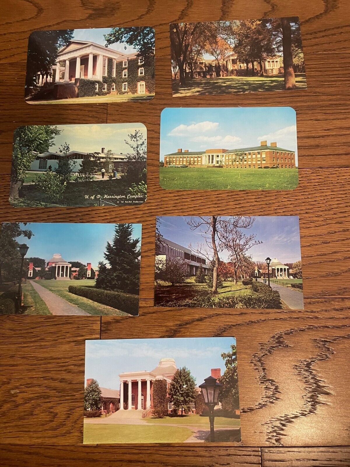 University Of Delaware Lot of 7 Vintage Postcards Newark DE